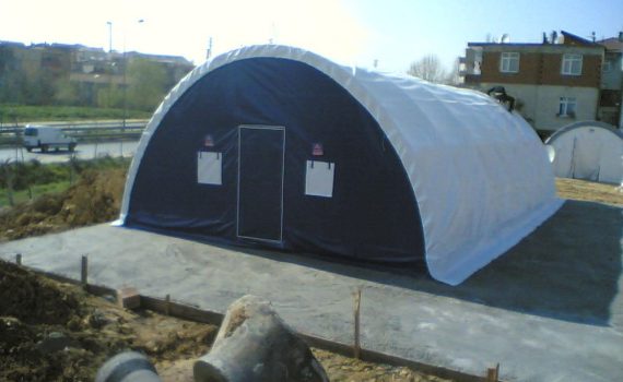 şantiye çadırı branda izalosyonlu